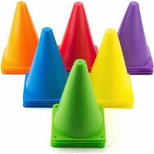 Coni segnaletici Tebery da 30 pezzi, coni resistenti per allenamento calcistico, coni multifunzionali per bambini, calcio, sport, sport equestri e add