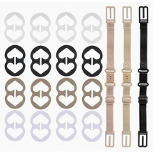 Juego de 19 piezas para sujetar los tirantes del sujetador, clips para tirantes de sujetador, clips antideslizantes con hebilla, clips invisibles para