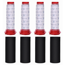 4-piece replacement filter set for Bosch Athlete 25.2V BCH6ZOOO Zoo'o ProAnimal vacuum cleaners, including rod filters and foam filters for Bosch vacu