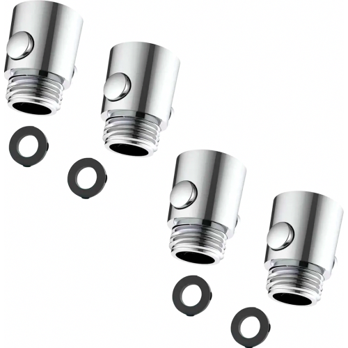 4-way shower shut-off valve, water stop, flow restrictor for hand shower