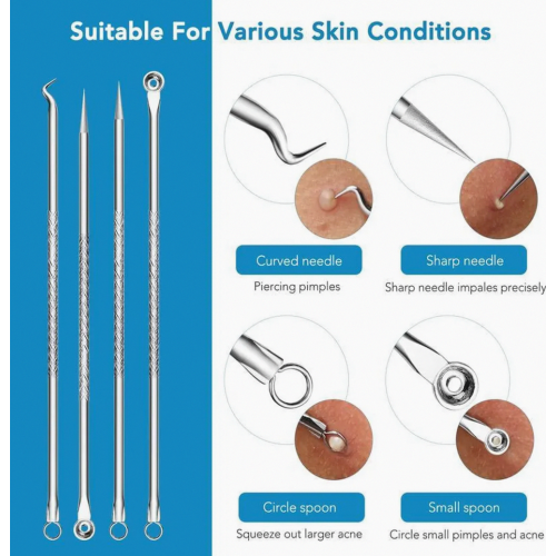Blackhead remover set, 15-piece, pimple remover set, acne tools 2