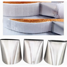 Taartdecoratiespuitmondjes, 3-delige set blad-, bloem- en grasspuitmondjes van roestvrij staal voor taartdecoratie, gebak en fondant (groot)