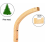 Soporte de pared de madera para plantas (2 piezas) 2