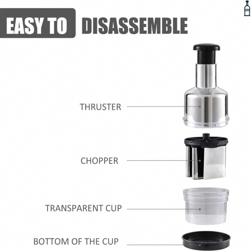 The classic chopper's rotating blade quickly and efficiently chops nuts, onions, chocolate, and more. This chopper features an automatic rot 2