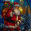 Premier Light Up Santa Stained Glass Christmas Decoration 5