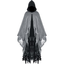 Halloween Grim Reaper Hooded Cloak Costume for Men Women Cosplay Party