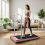 Foldable Treadmill With Holder Walking Pad 8KM/H Electric Running Machine APP 2