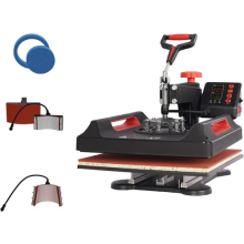 Digital Heat Press Machine Sublimation Printing Swing T-Shirts Mug Hat Plate Cap
