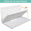 14" Foldable Wall Mount Router Shelf, Router Modem Wall Shelf with Cable Management for  Home Devices White 5