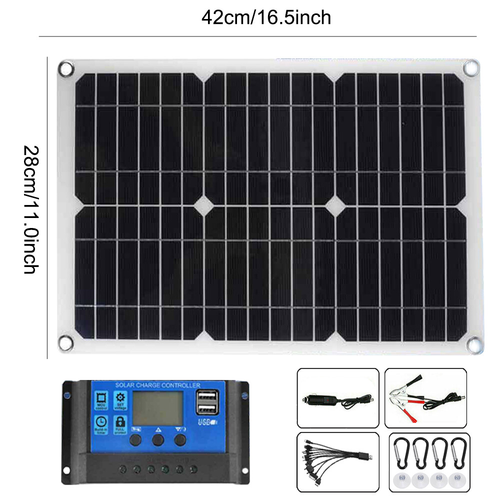 12V Flexible Solar Solar Panel Kit  Battery Charger for RV Caravan Boat 1