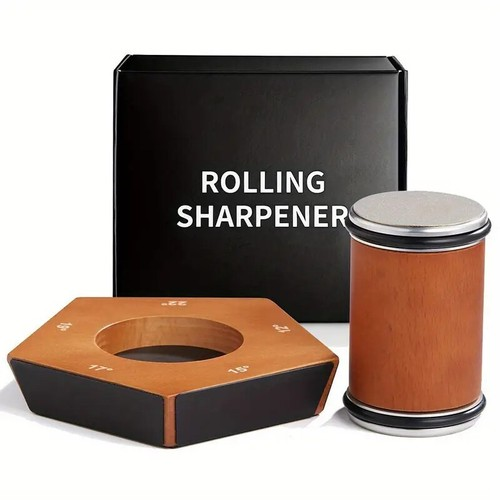 Diamond Rolling Knife Sharpener Kit 5-Angle Magnetic Base for Kitchen Chef Knife 2