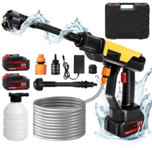 2 Battery Portable Cordless Car High Pressure Washer Jet Water Wash Cleaner Gun