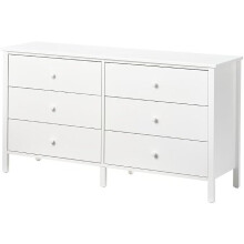 IKEA KILBERGET White Chest of 6 Drawers 144x78cm