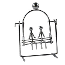 Kinetic Art Balance Iron Man Desk Decor Couple Swing Manual Rocking Ornament