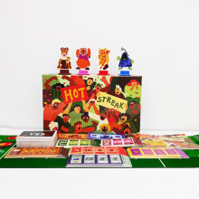 (red) Magic Athletes Board Game Card 2-6 Players Funny Sports Party Competition Game