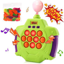 Whack a Mole Balloon Blowing Rechargeable Interactive Game Toy, Mouse Hunter Press & Play Kids Puzzle Machine