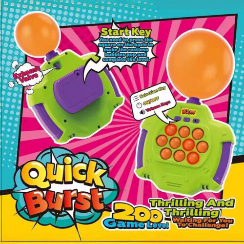 Whack a Mole Balloon Blowing Rechargeable Interactive Game Toy, Mouse Hunter Press & Play Kids Puzzle Machine 1