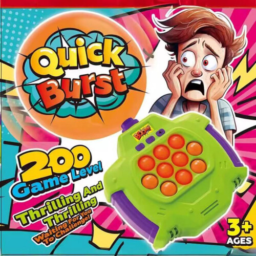 Whack a Mole Balloon Blowing Rechargeable Interactive Game Toy, Mouse Hunter Press & Play Kids Puzzle Machine 2