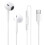 (Y48) Wired Earbuds in-Ear 3.5mm Type-C Universal with Mic Noise Isolation for iPhone Android White 1