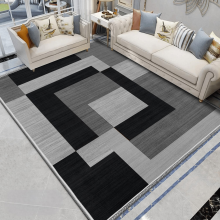 (160 x 230 cm (5 ft. 3 in x 7 ft. 7 in), Milo Black Grey) Extra Large Rugs Non Slip Area Rug Modern Luxury Living Room Bedroom Carpets