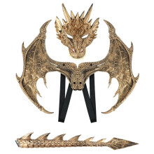 Dragon Wing Mask Tail Costume Set Halloween Devil Cosplay Accessories Kids