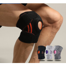(One Size, Gray purple) Professional Knee Brace Adjustable Compression Stabilizer Meniscus Protection for Hiking Running Basketball Black One Size