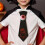 Halloween Light Up Necktie for Men Bat Eyeball Pattern Costume Accessory 3