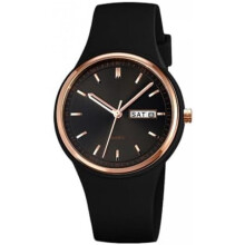(2057schwarz) Women's Sport Watch Large Dial Waterproof Silicone Band Casual Fashion Quartz Analog Wristwatch for Ladies Girls