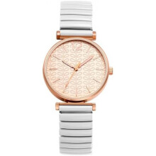 (Typ5-weiß) Avaner Women's Stretch Band Watch Elastic Clear Easy Read Large Numbers Waterproof Analog Quartz Ladies Wristwatch