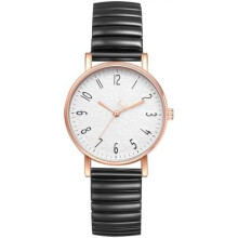 (Typ1-schwarz) Avaner Women's Stretch Band Watch Elastic Clear Easy Read Large Numbers Waterproof Analog Quartz Ladies Wristwatch