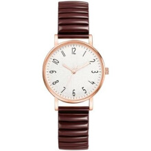 (Typ1-braun) Avaner Women's Stretch Band Watch Elastic Clear Easy Read Large Numbers Waterproof Analog Quartz Ladies Wristwatch