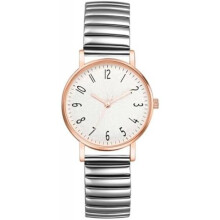 (Typ1-silber) Avaner Women's Stretch Band Watch Elastic Clear Easy Read Large Numbers Waterproof Analog Quartz Ladies Wristwatch