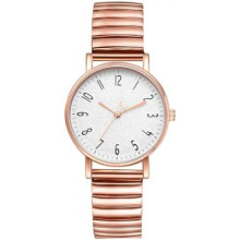 (Typ1-rosegold) Avaner Women's Stretch Band Watch Elastic Clear Easy Read Large Numbers Waterproof Analog Quartz Ladies Wristwatch