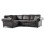 Furniture 786 Oakland Suede Leather 1c2 Corner Sofa Black 1