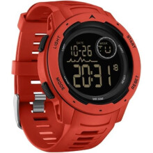 (Rot) findtime Men's Digital Military Sport Watch 50M Waterproof LED Stopwatch 12/24H Tactical Outdoor Wristwatch