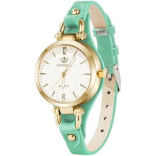 (Mintgrün) OFFCUP Women's Watch Leather Strap Elegant Quartz Wristwatch Thin Simple Classic Casual Dress Watch Gift for Women