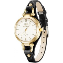 (Schwarz) OFFCUP Women's Watch Leather Strap Elegant Quartz Wristwatch Thin Simple Classic Casual Dress Watch Gift for Women