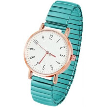 (Grün) AOOSU Women's Stretch Band Watch Analog Quartz Large Numbers Easy Read Casual Dress Wristwatch