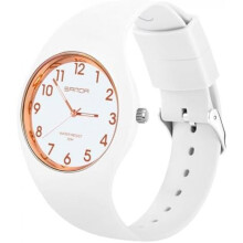 (Weiß) AOOSU Women's Watch Silicone Band Analog Quartz Sport Casual Minimalist for Student Adult