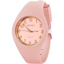 (Rosa) AOOSU Women's Watch Silicone Band Analog Quartz Sport Casual Minimalist for Student Adult