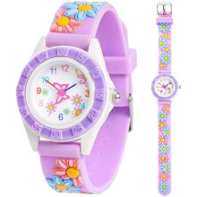 (Lila Blume) Vspek Cartoon Watch for Girls Kids Digital Watch with Stopwatch for 3-10 Years Toddler Pink