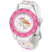 (Einhorn 1-rosa) Vspek Cartoon Watch for Girls Kids Digital Watch with Stopwatch for 3-10 Years Toddler Pink