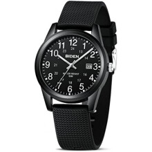 (01- Alle Schwarz) Men's Watch Analog Quartz Wristwatch Waterproof Casual Business Dress Watch Classic Fashion Black