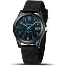 (05- Schwarz Blau) Men's Watch Analog Quartz Wristwatch Waterproof Casual Business Dress Watch Classic Fashion Black