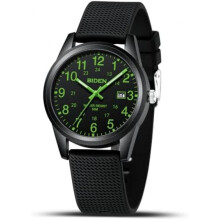 (06- Schwarz Grün) Men's Watch Analog Quartz Wristwatch Waterproof Casual Business Dress Watch Classic Fashion Black