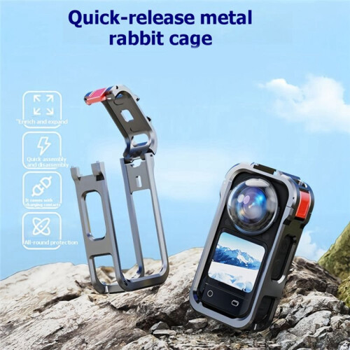 Metal Rabbit Cage Protective Case for  X6 Magnetic Quick Release Anti-Drop Protection Frame 2