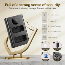 LP-E5 Dual Camera Battery Charger for 450D 500D 1000D Kiss X2 Kiss X3 Digital DSLR Camera