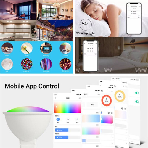 Matter  RGB LED Bulb Spotlight GU10 5W for Alexa  Assistant 2