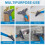 Floor Scraper, 4" Wide Heavy Duty  Blade Scraper Tool, 45.7" Long Handle, 10PCS Extra Metal Blades, 4