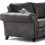 Furniture 786 Oakland Suede Leather 2c1 Corner Sofa Black 2